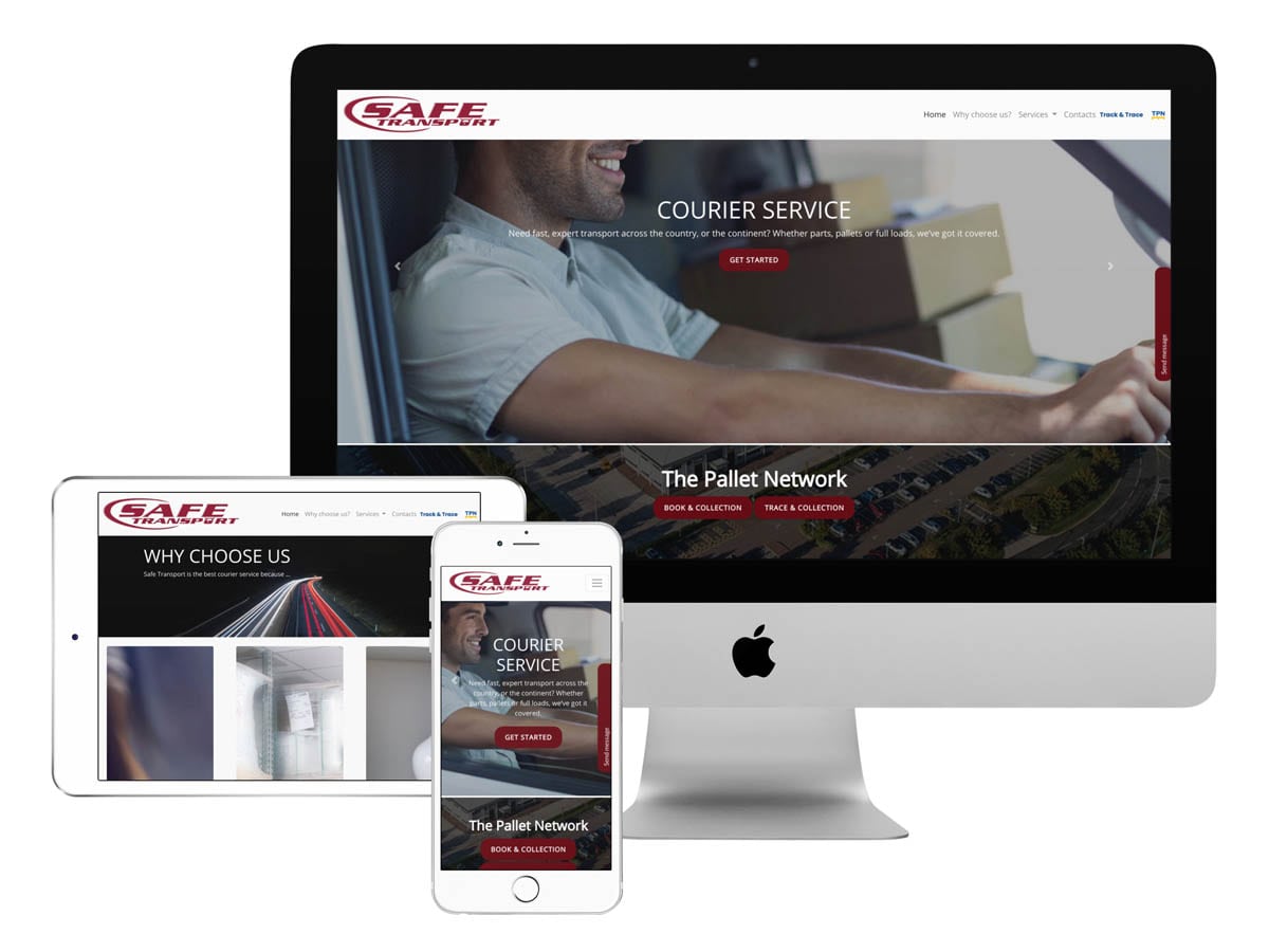 SAFE Transport Website Design Bristol