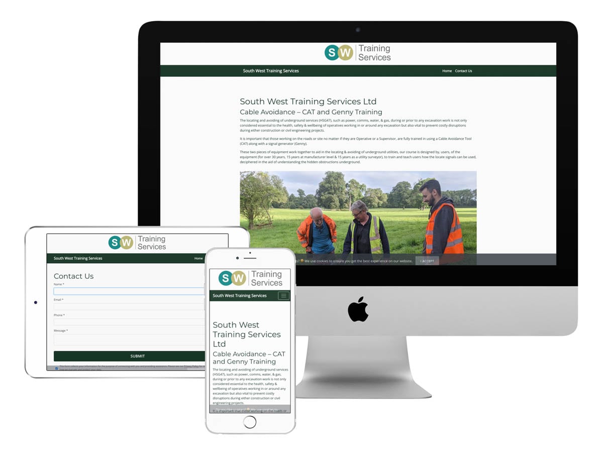SW Training Services Website Design Bristol