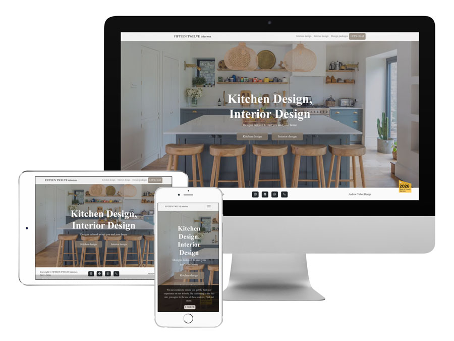 Fifteen Twelve Interiors website design