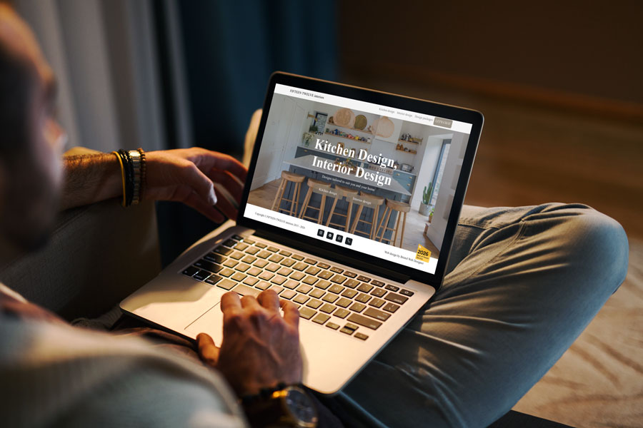 Fifteen Twelve's responsive website design on viewed on MacBook
