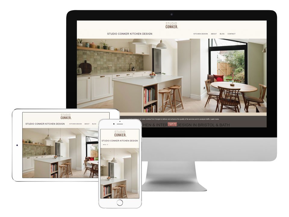 Studio Conker website redesign Bristol